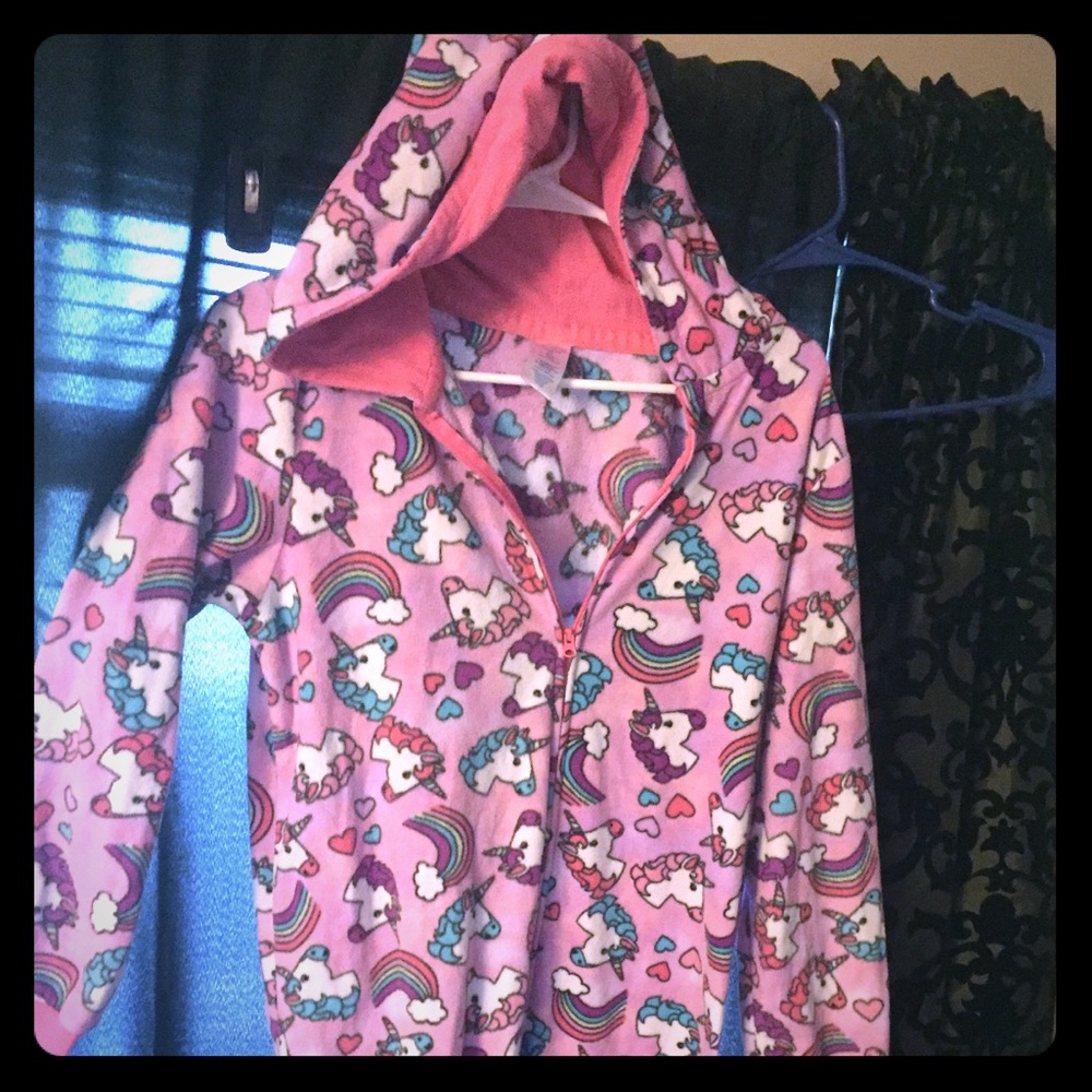 Unicorn hooded pjs